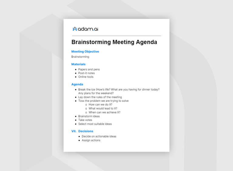 20+ Best Google Docs Agenda Templates: For The Perfect Meeting