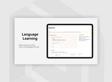 30+ Best Notion Language Learning Templates for Study & Progress Tracking